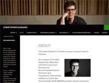 Tablet Screenshot of christophergoddard.com